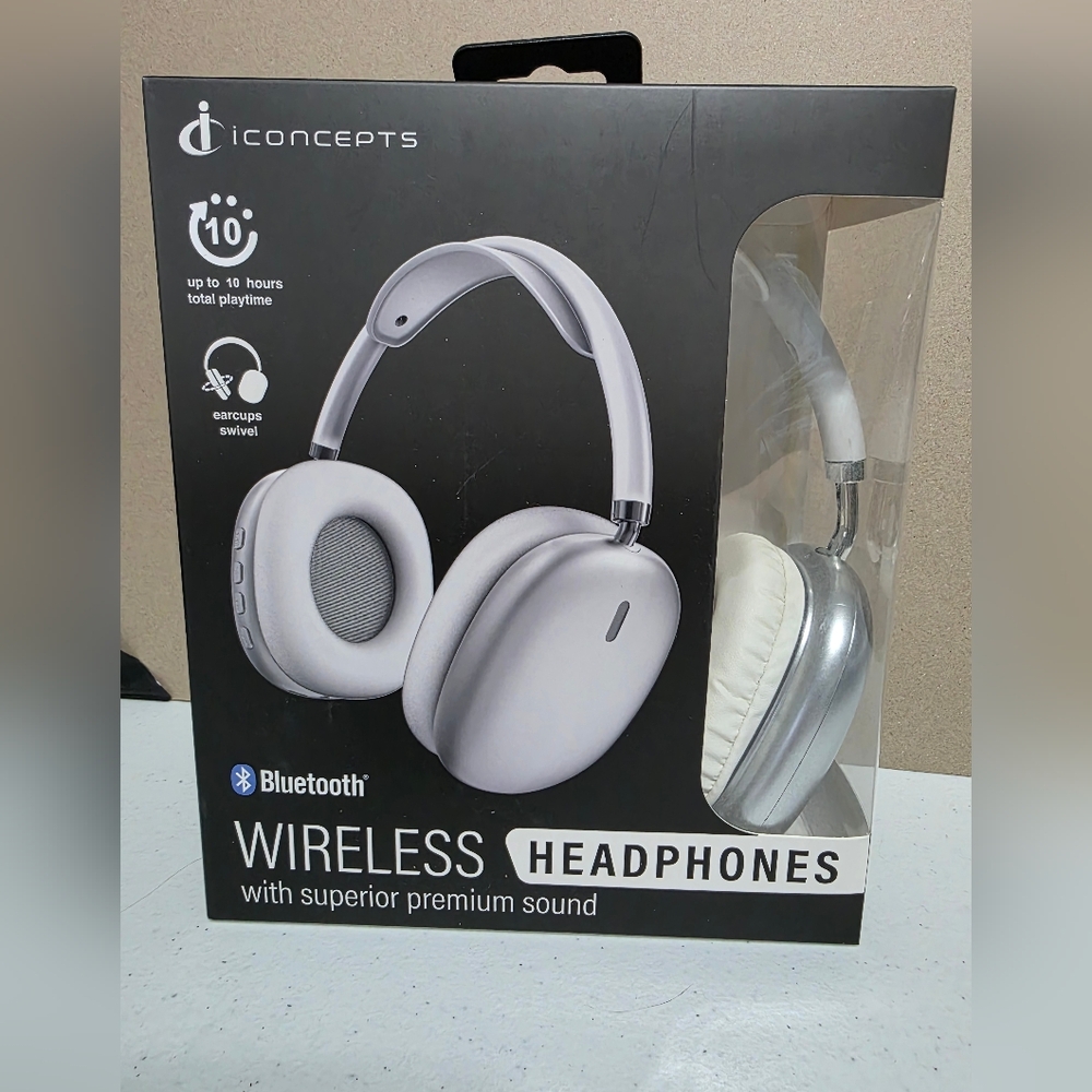 Wireless Headphones - Silver